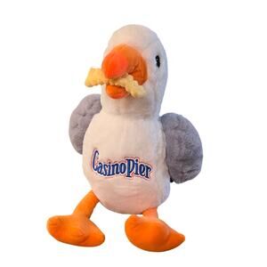 Fiesta Casino Pier‎ Sunny The Seagull With Fluffy French Fry Plush NWT  17"